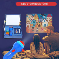 HKM-765651 Children's Storybook Projector Torch with Four Projection Discs and 32 Images for Bedtime Stories