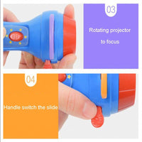 HKM-765651 Children's Storybook Projector Torch with Four Projection Discs and 32 Images for Bedtime Stories