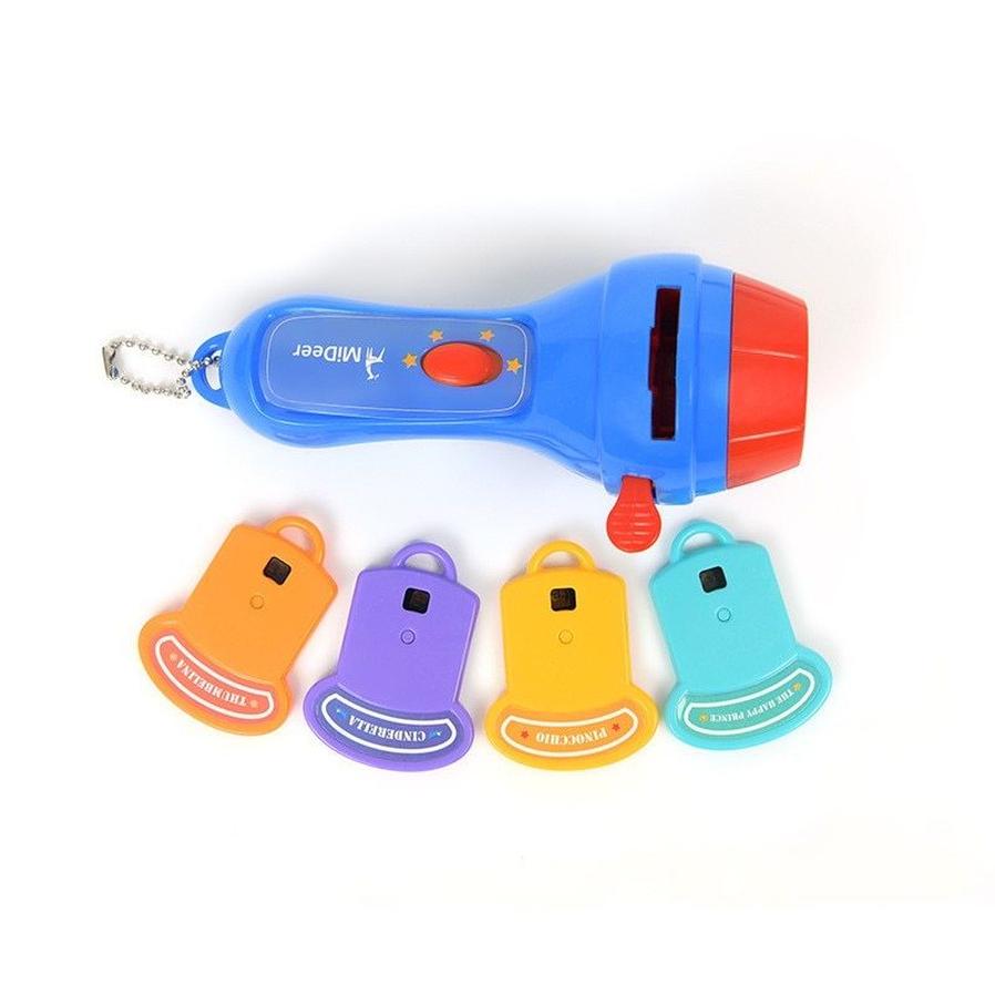 HKM-765651 Children's Storybook Projector Torch with Four Projection Discs and 32 Images for Bedtime Stories