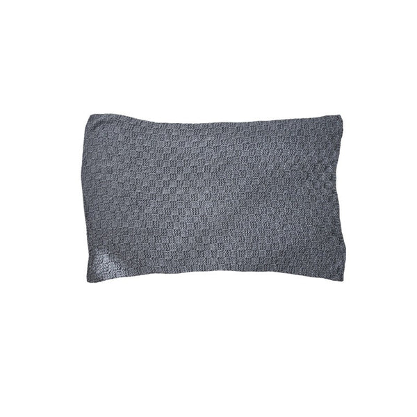 HKM-765651 Modern Grey Iceland Wool Knitted Blanket – 130x160CM for Spring and Autumn