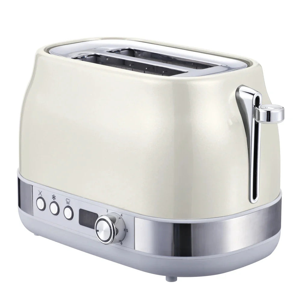 HKM-765715 Digital 2-Slice Toaster with Multi-Function Breakfast Settings for Perfectly Toasted Bread