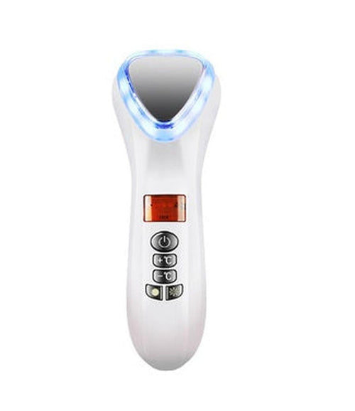HKM-765715 Dual-Mode Ultrasonic Facial Vibration Tool with Color Light Therapy