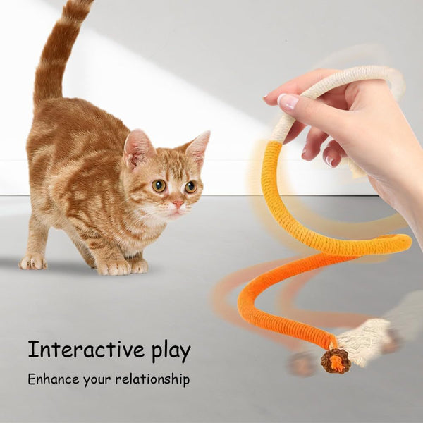 HKM-7658045 Bite-Resistant Catnip Teaser Toy Set – 3 Pieces of Colorful Cotton Rope for Cats