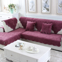 HKM-766035 Plush Non-Slip Sofa Cushion for Living Room and Outdoor Use - 100% Polyester Fiber