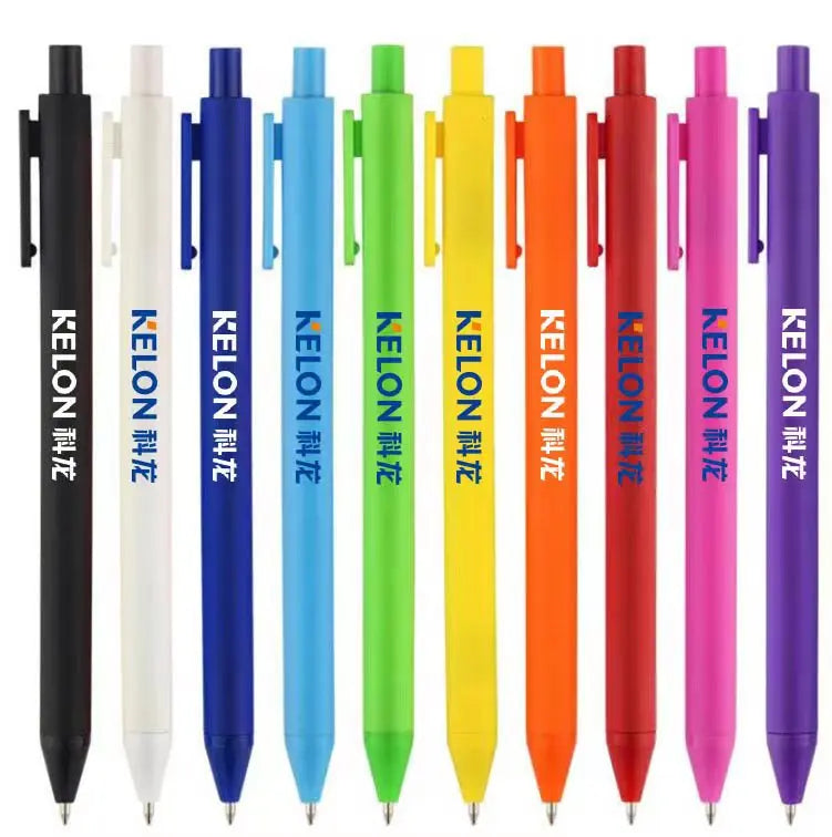 HKM-766099 Soft Touch Rubber Coated Ballpoint Pens with Custom Logo Printing