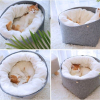 HKM-7661245 Cozy Detachable Pet Bed for Cats - Sizes S (up to 8 kg) and M (up to 15 kg)