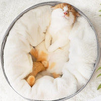 HKM-7661245 Cozy Detachable Pet Bed for Cats - Sizes S (up to 8 kg) and M (up to 15 kg)