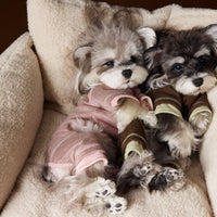 HKM-7661757 Comfortable Contrast Color Dog Clothes for Teddy, Schnauzer, and Bichon - XS to XXL