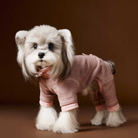 HKM-7661757 Comfortable Contrast Color Dog Clothes for Teddy, Schnauzer, and Bichon - XS to XXL
