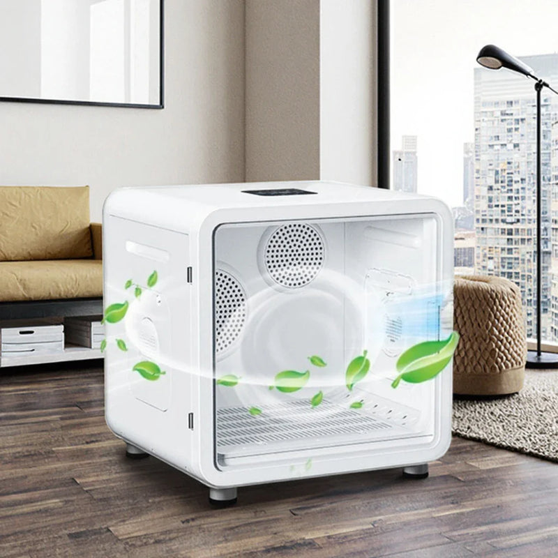 HKM-766227 Eco-Friendly Silent Automatic 82L Pet Hair Dryer for Dogs and Cats, ABS Material, Indoor and Outdoor Use