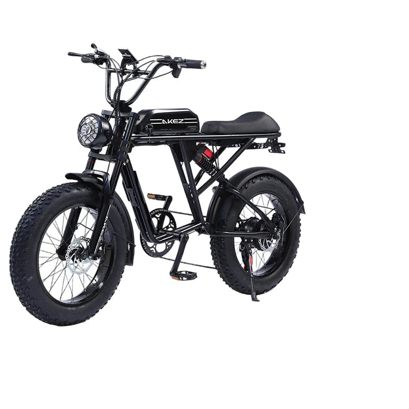 HKM-766291 Akez S2 48V 26Ah 750W All-Terrain Electric Mountain Bike with Dual Suspension and 7-Speed Gears