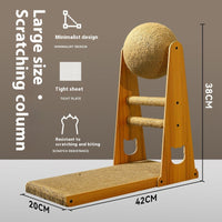 HKM-7663165 Extra Large Sisal Cat Scratch Board - Durable Vertical Scratching Toy for Stress Relief