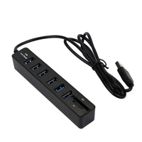 HKM-766355 USB 2.0 20-Port Hub and Card Reader with 6 USB Extensions and 1cm Line Length