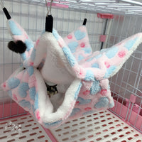 HKM-7664573 Cozy Double Mezzanine Hammock for Small Pets - Ideal for Squirrels, Hamsters, and More