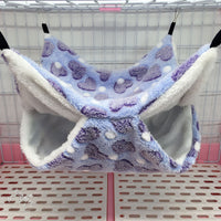HKM-7664573 Cozy Double Mezzanine Hammock for Small Pets - Ideal for Squirrels, Hamsters, and More