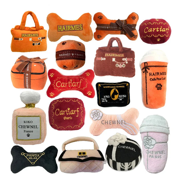 HKM-766483 Custom Plush Dog Chew Toys with Squeaker - Soft and Safe Pet Accessories