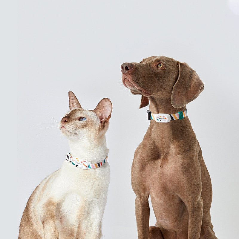 HKM-7666237 Wearable Anti-Lost Bluetooth Device for Cats and Dogs - Fashionable Style, Multiple Sizes Available