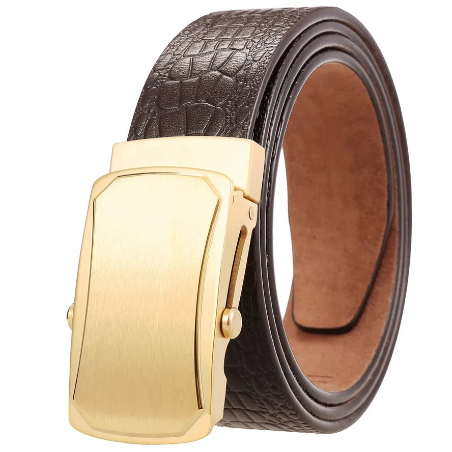 HKM-766675 Business Men's Stainless Steel Casual Belt - Model LY36-61536-8