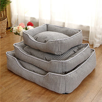 HKM-7667005 Cotton and Linen Striped Pet Nest in Various Sizes and Colors