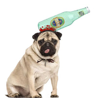 HKM-7667773 Pet Halloween Headdress Hat with Fun Props - Axe, Scissors, Saw, Syringe, Hammer, Wrench, Wine Bottle, Pliers, Sizes S & M