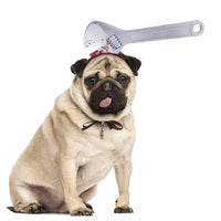 HKM-7667773 Pet Halloween Headdress Hat with Fun Props - Axe, Scissors, Saw, Syringe, Hammer, Wrench, Wine Bottle, Pliers, Sizes S & M