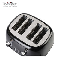 HKM-766867 Electric Pop-up Toaster with Timer Control for 4 Slices and 38mm Wide Slots