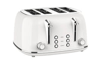 HKM-766867 Electric Pop-up Toaster with Timer Control for 4 Slices and 38mm Wide Slots