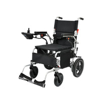 HKM-766995 Lightweight Folding Electric Wheelchair with Portable Lead-acid Battery and Steel Frame, Max Speed 6km/h, 120kg Capacity