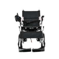 HKM-766995 Lightweight Folding Electric Wheelchair with Portable Lead-acid Battery and Steel Frame, Max Speed 6km/h, 120kg Capacity