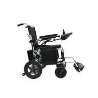 HKM-766995 Lightweight Folding Electric Wheelchair with Portable Lead-acid Battery and Steel Frame, Max Speed 6km/h, 120kg Capacity