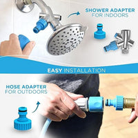 HKM-7670205 Pet Bathing Tool for Indoor Showers and Outdoor Hoses with Garden Hose & Shower Adapters