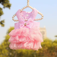 HKM-7671101 Striped Suspender Skirt for Dogs, Polyester Princess Style, Various Sizes Available