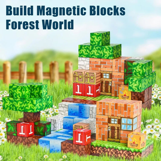 HKM-767251 Magnetic Building Blocks Set for Creative Play - Suitable for Kids Aged 3+
