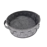 HKM-7672765 Removable Washable Round Felt Cat Nest for Comfortable All-Season Use