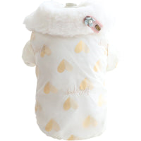HKM-7673149 Cute Double-Layered Teddy Bichon Pet Clothing, Warm and Cozy for Small Dogs