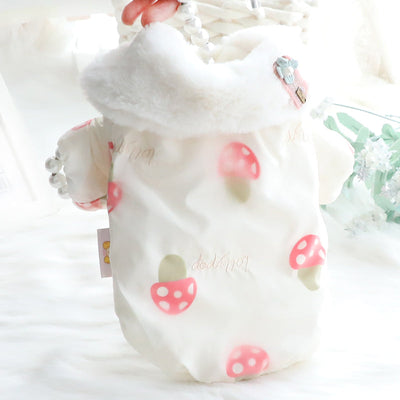 HKM-7673149 Cute Double-Layered Teddy Bichon Pet Clothing, Warm and Cozy for Small Dogs