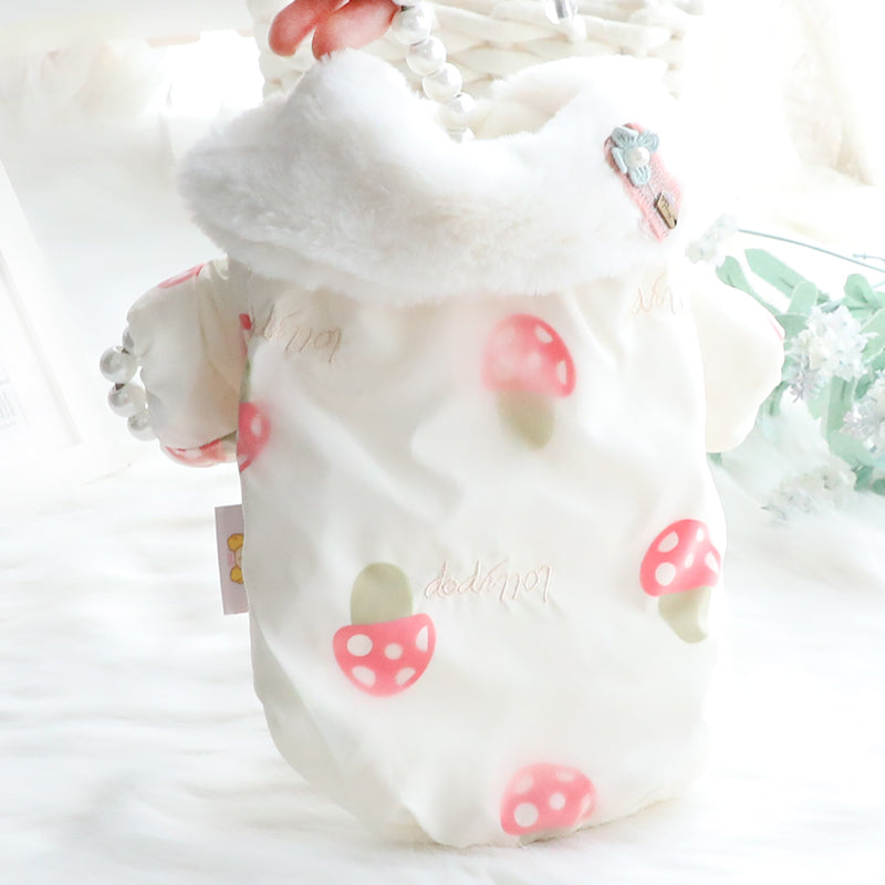 HKM-7673149 Cute Double-Layered Teddy Bichon Pet Clothing, Warm and Cozy for Small Dogs