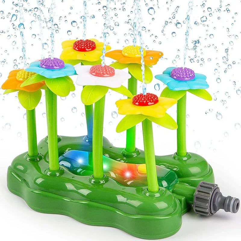 HKM-767379 Flower-Shaped Water Sprinkler Toy for Kids - Fun Outdoor Play for Backyard and Garden Activities