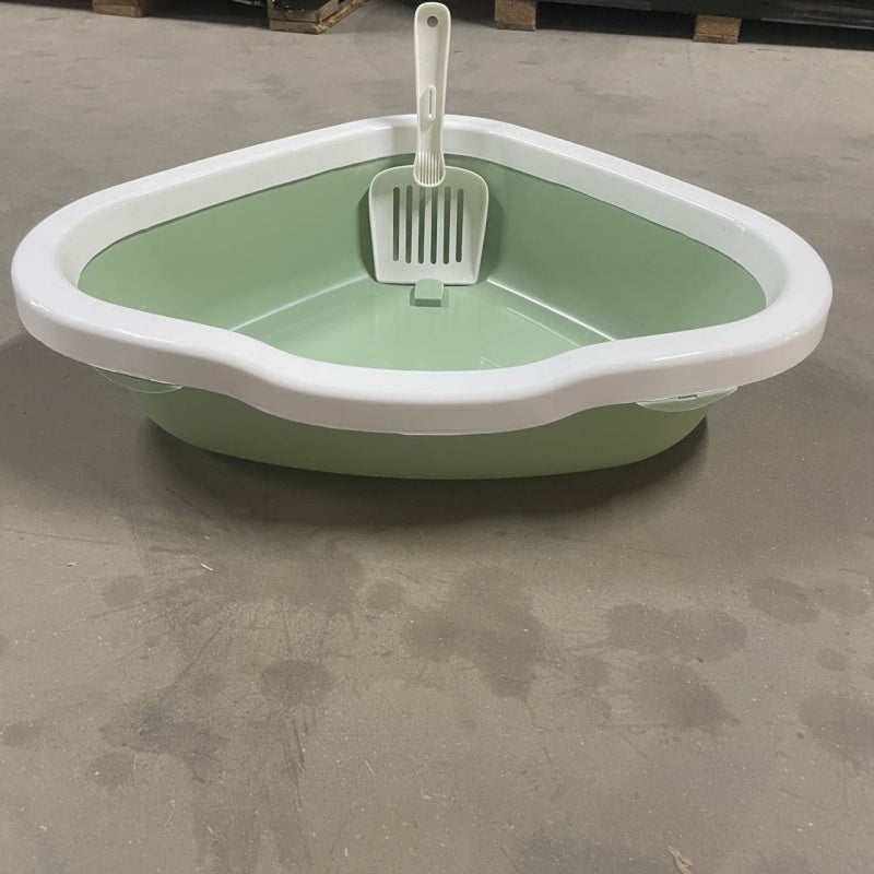 HKM-7674173 Cat Litter Box with Integrated Shovel for Easy Cleaning