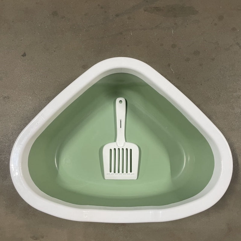 HKM-7674173 Cat Litter Box with Integrated Shovel for Easy Cleaning