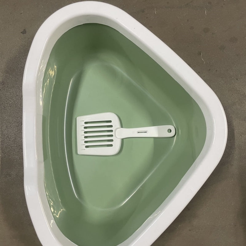 HKM-7674173 Cat Litter Box with Integrated Shovel for Easy Cleaning
