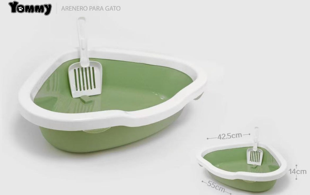 HKM-7674173 Cat Litter Box with Integrated Shovel for Easy Cleaning