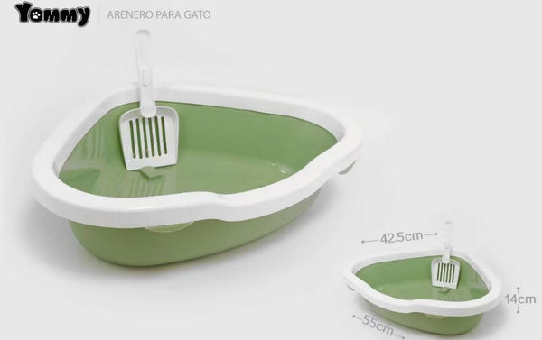 HKM-7674173 Cat Litter Box with Integrated Shovel for Easy Cleaning