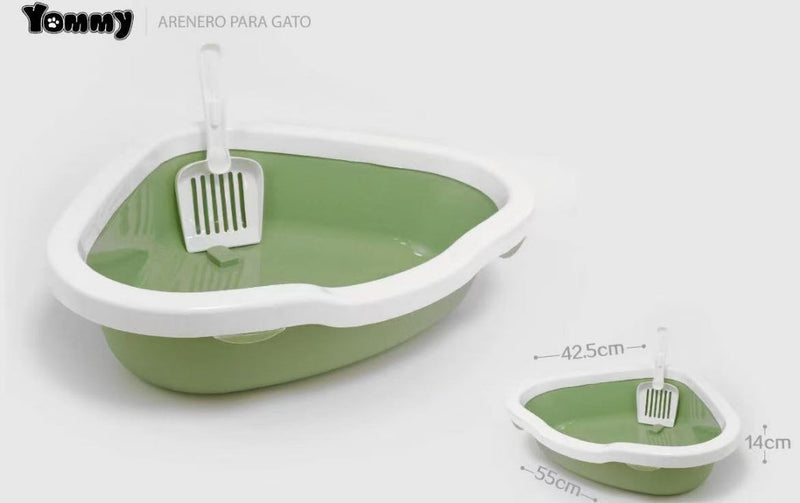 HKM-7674173 Cat Litter Box with Integrated Shovel for Easy Cleaning