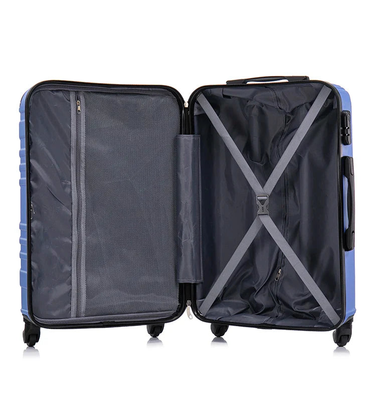 HKM-767507 Custom Logo Travel Trolley Luggage Set with Stylish Design