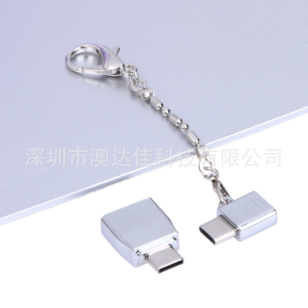 HKM-767507 Zinc Alloy Micro Female to USB Type-C Male OTG Adapter Set