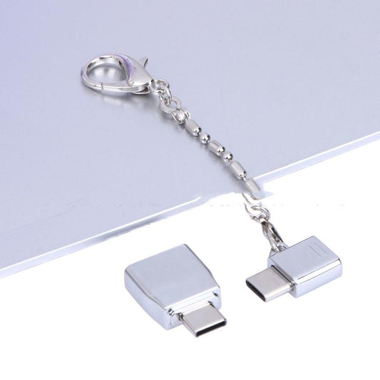 HKM-767507 Zinc Alloy Micro Female to USB Type-C Male OTG Adapter Set