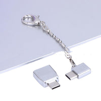 HKM-767507 Zinc Alloy Micro Female to USB Type-C Male OTG Adapter Set