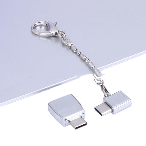 HKM-767507 Zinc Alloy Micro Female to USB Type-C Male OTG Adapter Set
