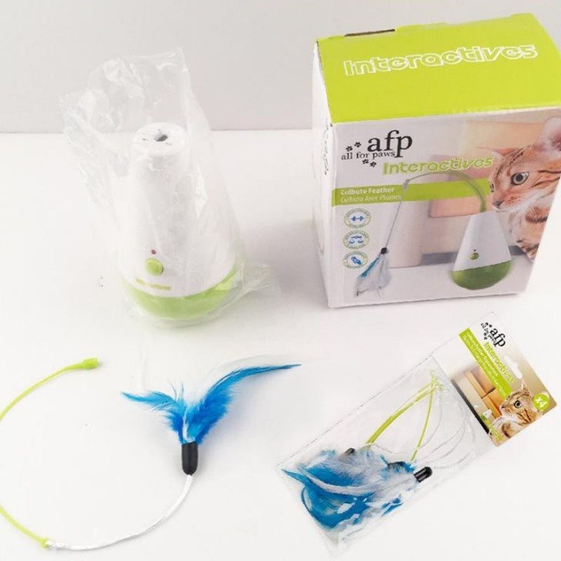 HKM-767571 Cat Toy Tumbler Electric Feather Spiral Turn